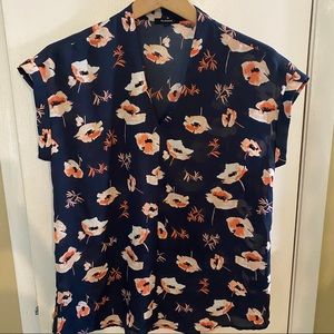 Pleione Floral Blouse Size S.